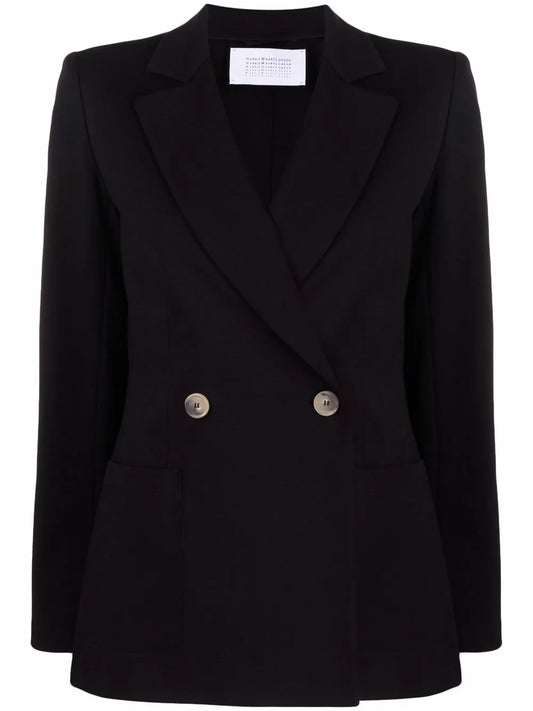 Notched-Lapel Double-Breasted Jacket