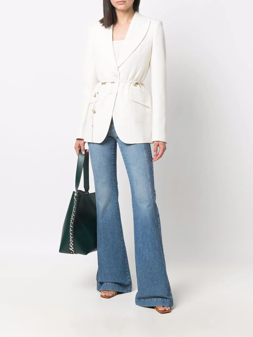 Belted Single-Breasted Blazer