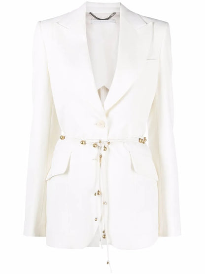 Belted Single-Breasted Blazer