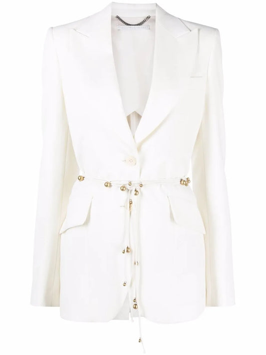 Belted Single-Breasted Blazer