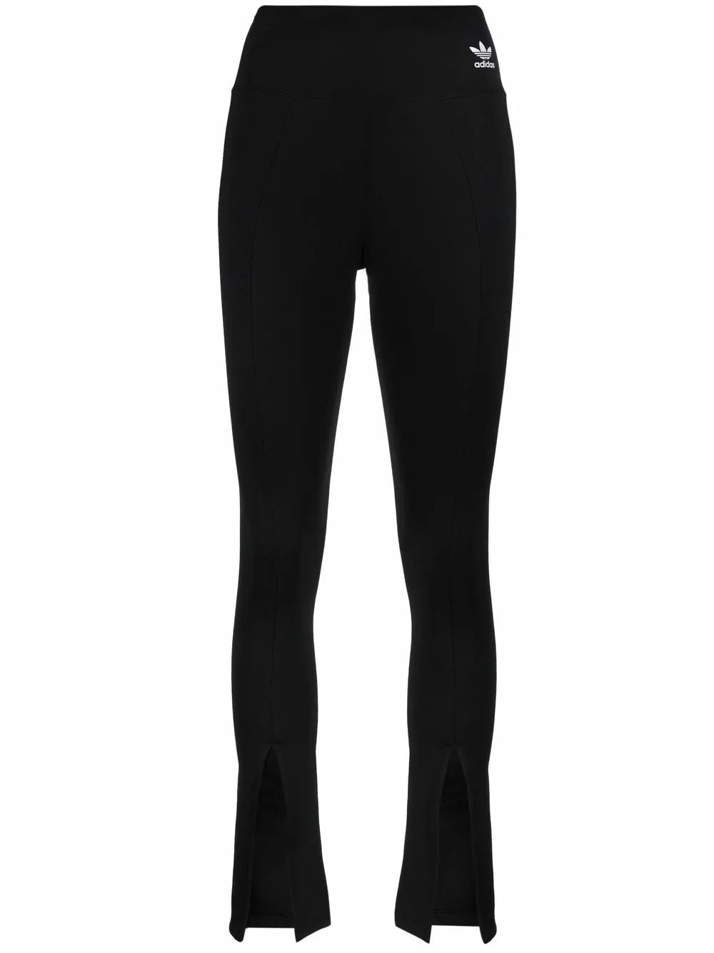 Skinny-Cut Flared Slit Trousers