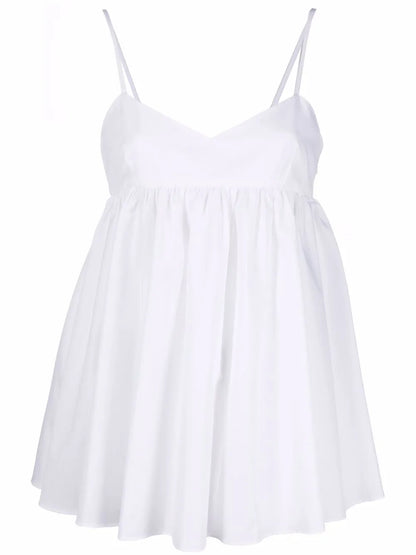 Spaghetti-Strap Peplum Top