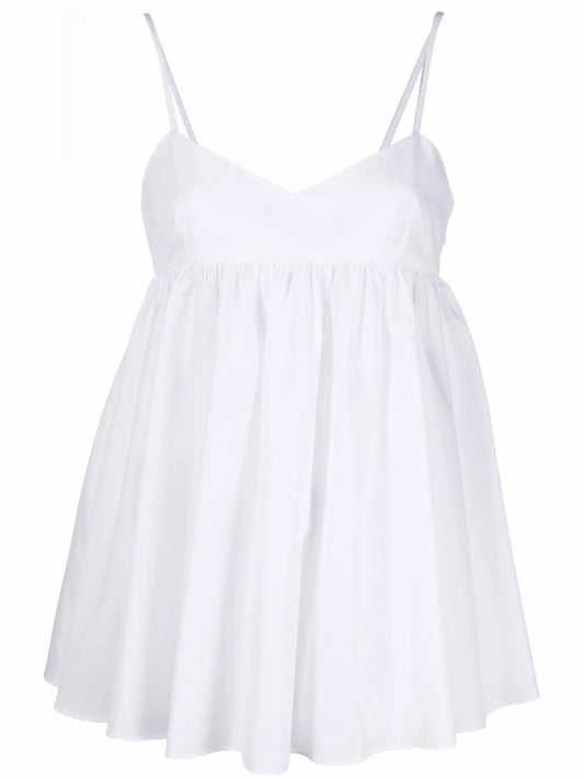 Spaghetti-Strap Peplum Top