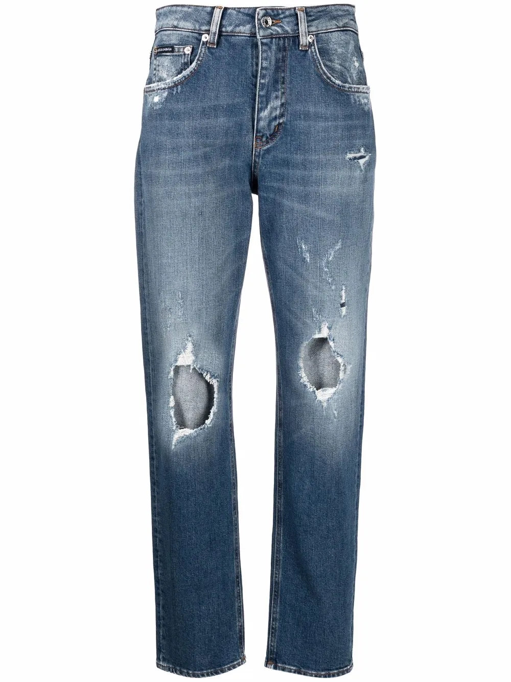 Distressed Boyfriend Jeans