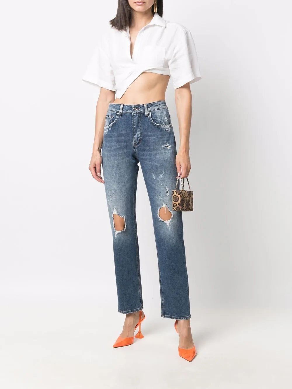 Distressed Boyfriend Jeans