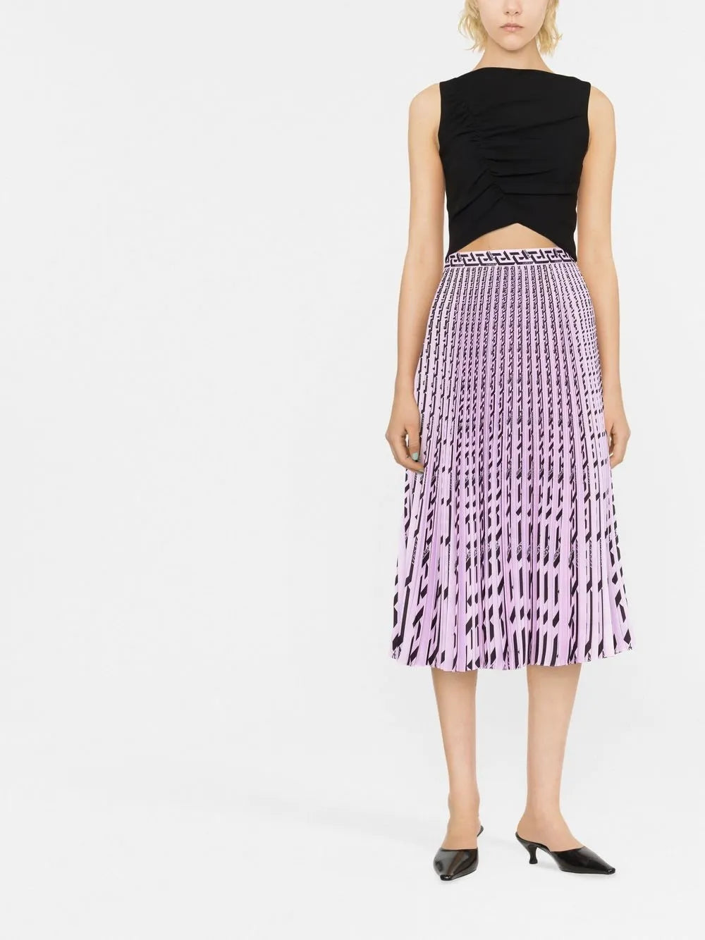 Gathered Sleeveless Top