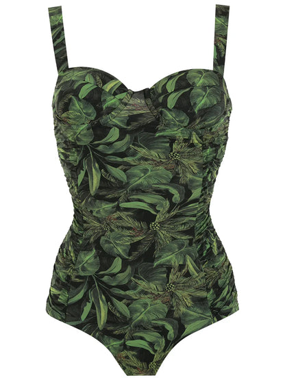 Coqueiral Foliage-Print Swimsuit