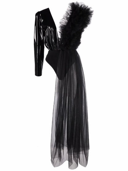 Ruffle-Detail Bodysuit
