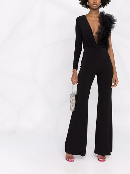 Ruffle-Detail Bodysuit