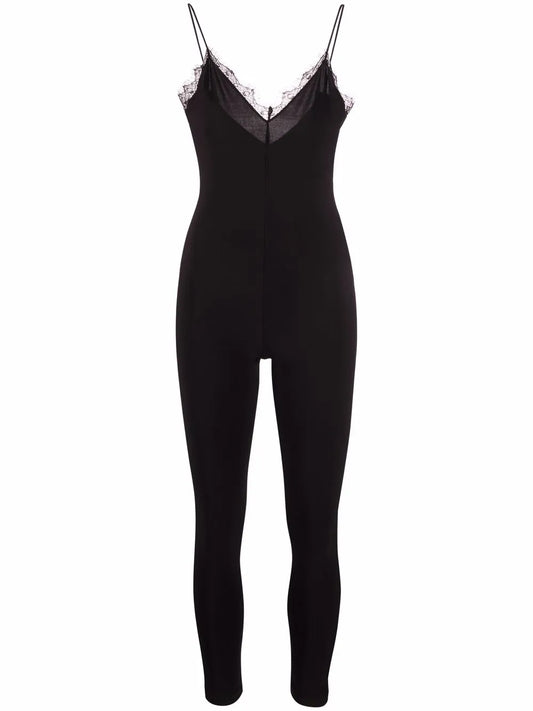 Lace-Trim Bodysuit