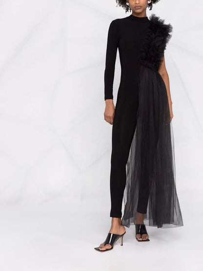 Ruffle-Detail Jumpsuit