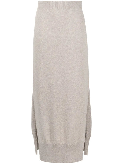 High-Waisted Knit Skirt