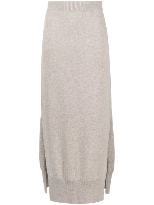 High-Waisted Knit Skirt