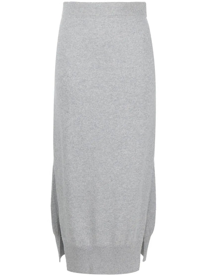 High-Waisted Knit Skirt