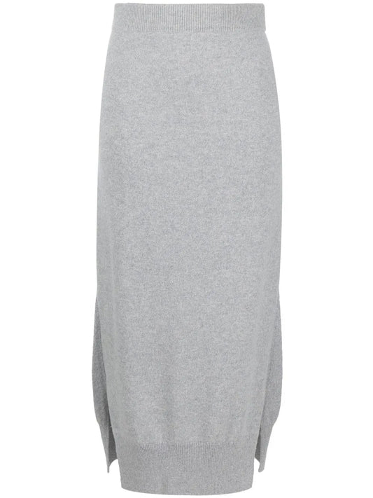 High-Waisted Knit Skirt