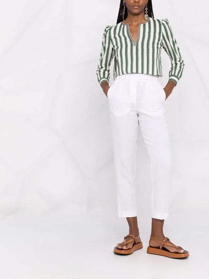 Cropped Linen Trousers