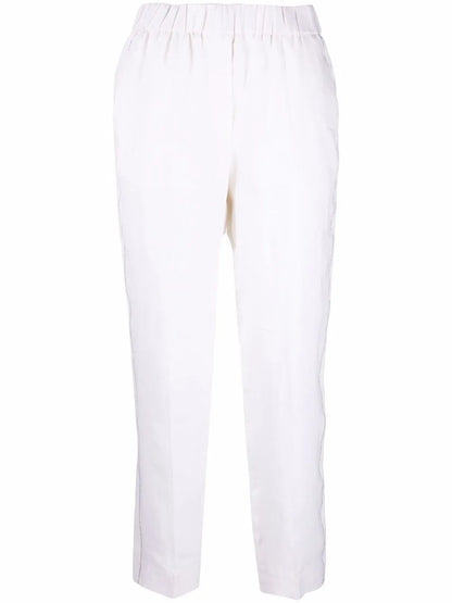 Cropped Linen Trousers