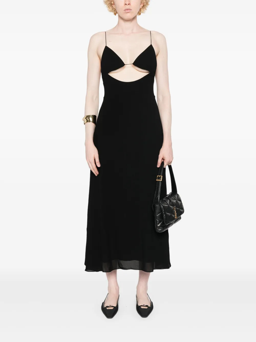 Cut-Out Midi Dress