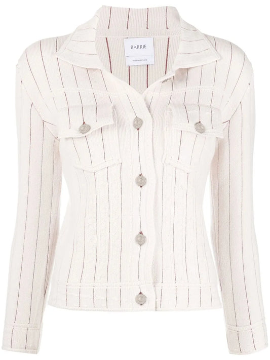 Striped Uniform Denim Jacket