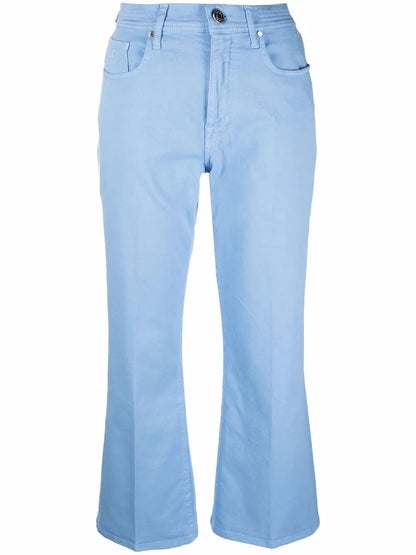 Cropped Wide-Leg Jeans