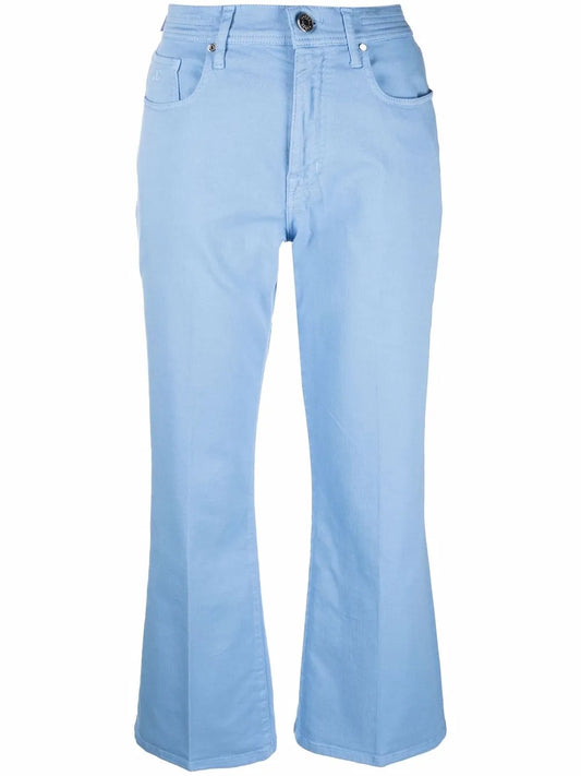 Cropped Wide-Leg Jeans