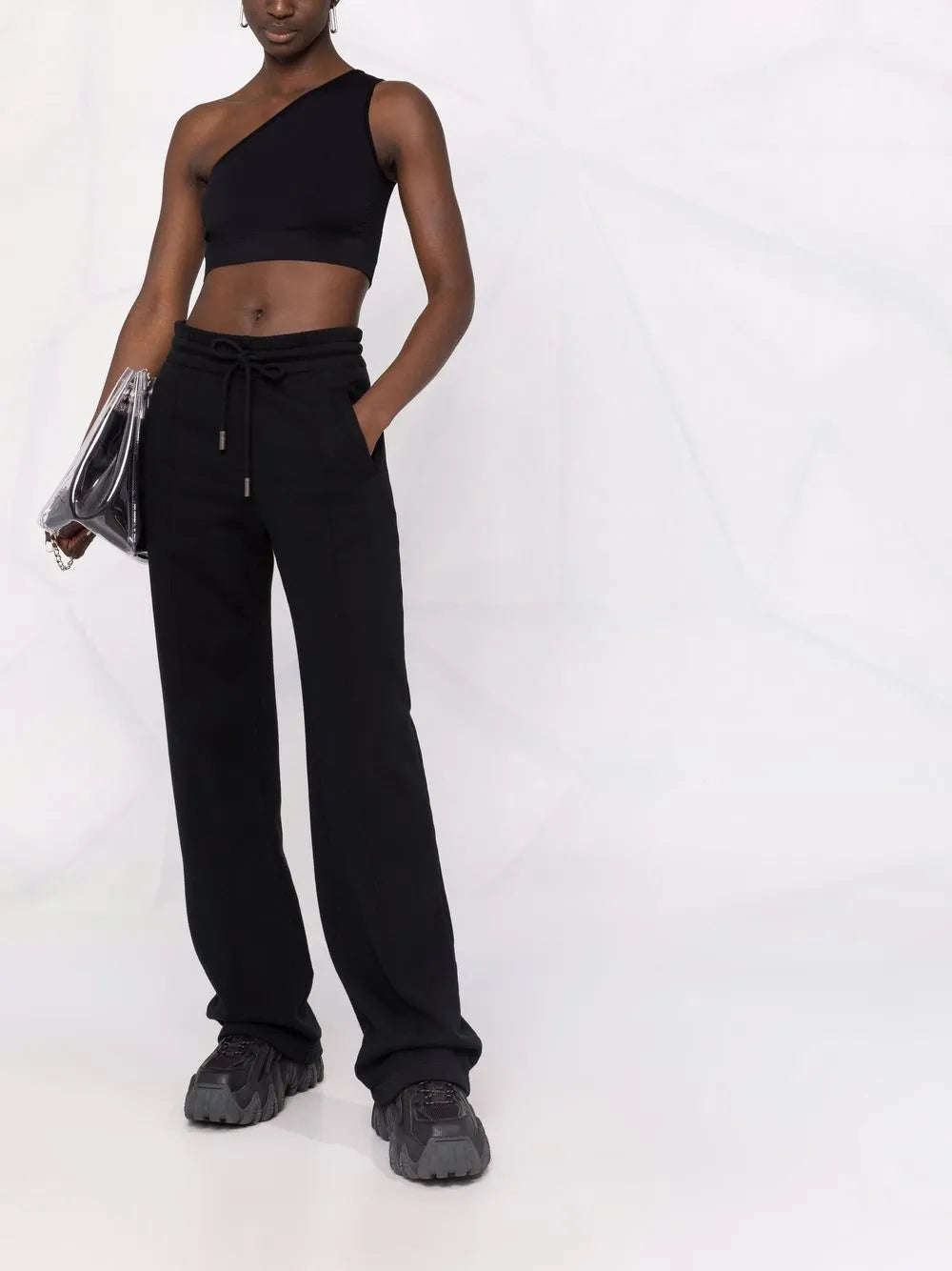 Athena One-Shoulder Crop Top
