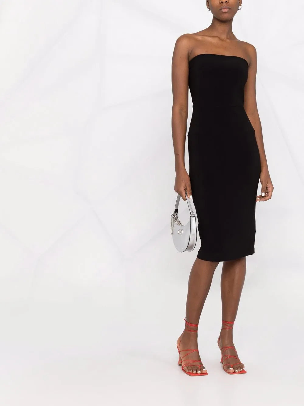 Mid-Length Strapless Dress