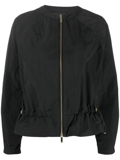 Round-Neck Zipped Jacket