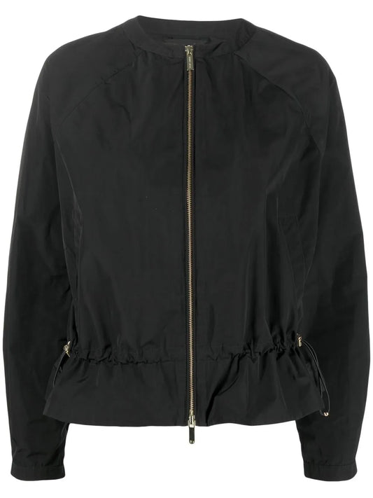 Round-Neck Zipped Jacket