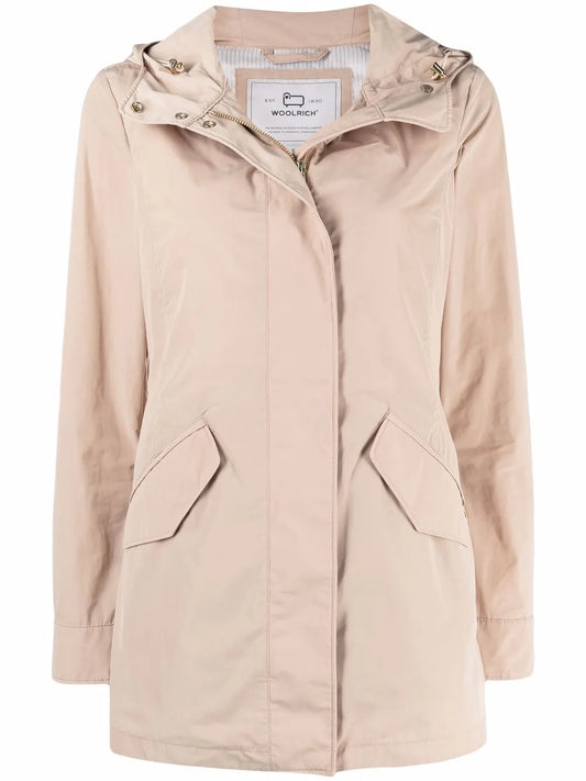 Summer Button-Front Parka Coat