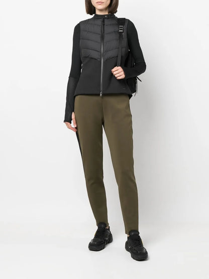 High-Waisted Drawstring-Waistband Trousers