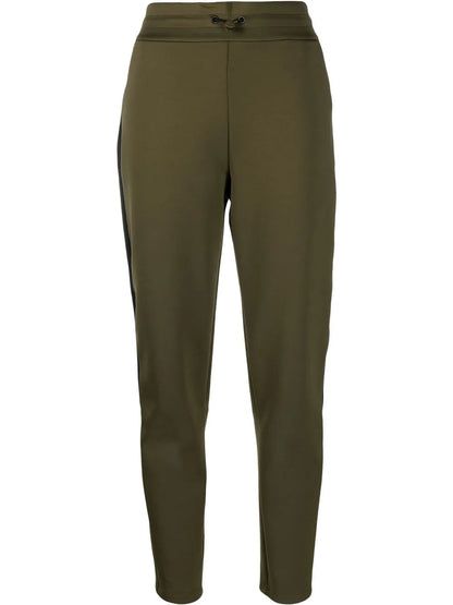 High-Waisted Drawstring-Waistband Trousers
