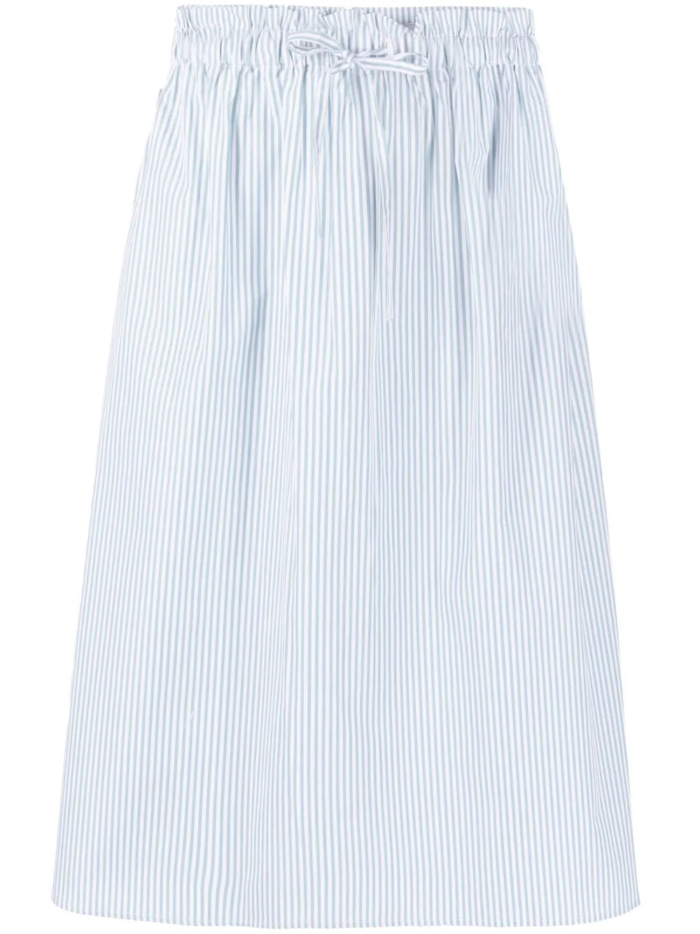 Striped Poplin Skirt