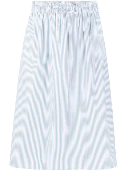 Striped Poplin Skirt
