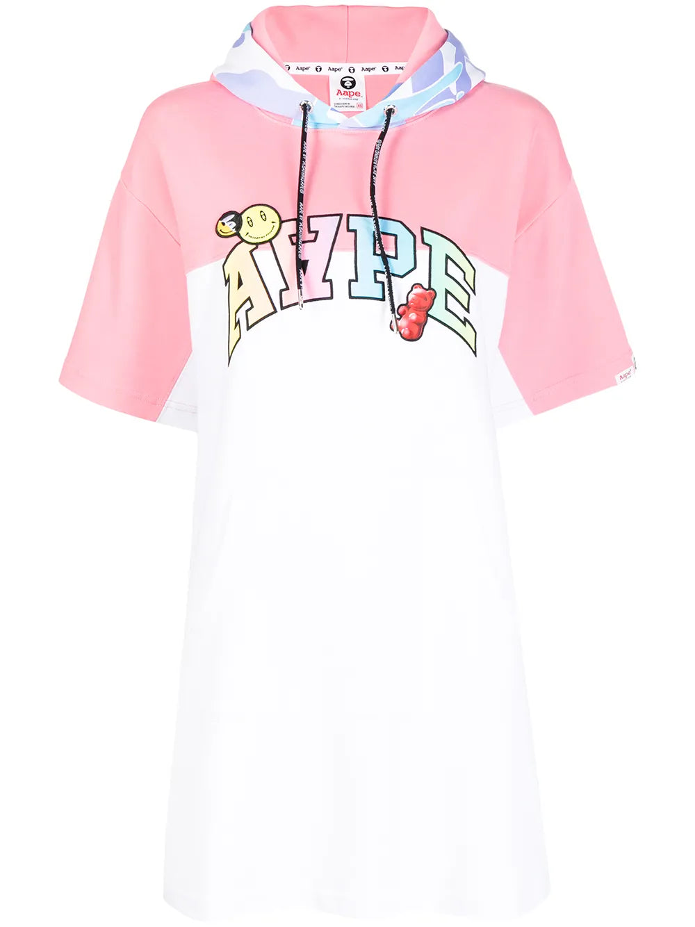 Logo-Print Hooded T-Shirt Dress