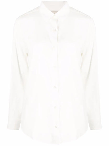Long-Sleeve Silk Shirt