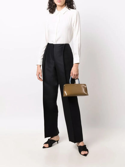 Long-Sleeve Silk Shirt