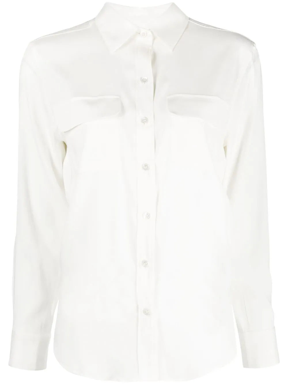 Long-Sleeve Silk Shirt