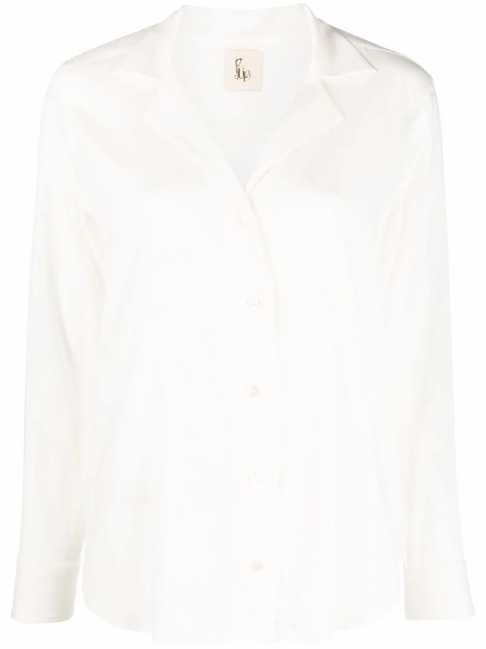 Long-Sleeve Silk Shirt
