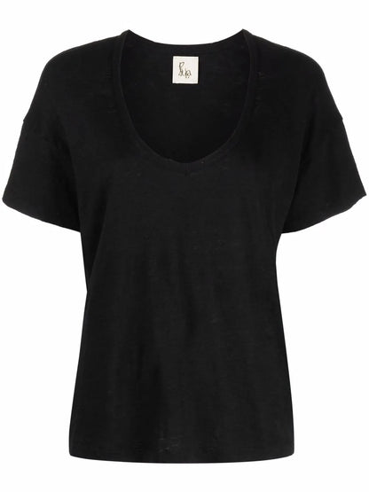 U-Neck Short-Sleeved T-Shirt
