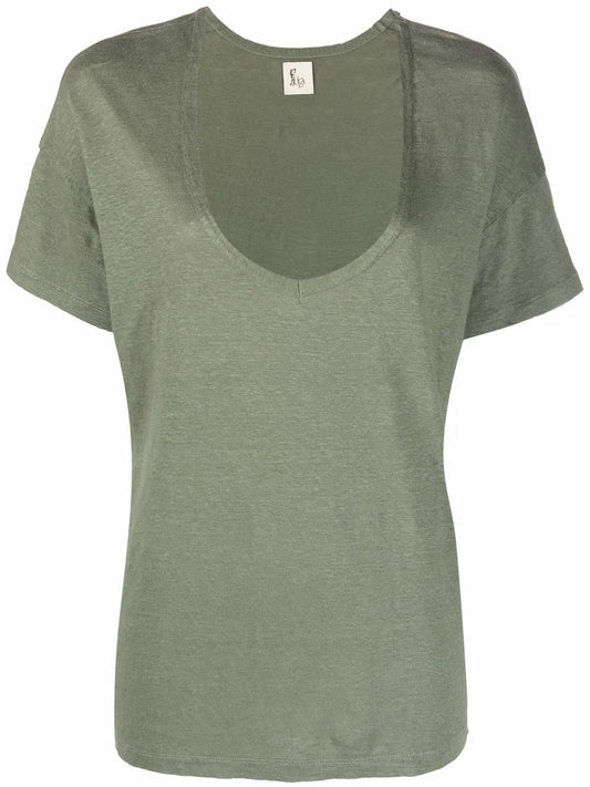 U-Neck Short-Sleeved T-Shirt