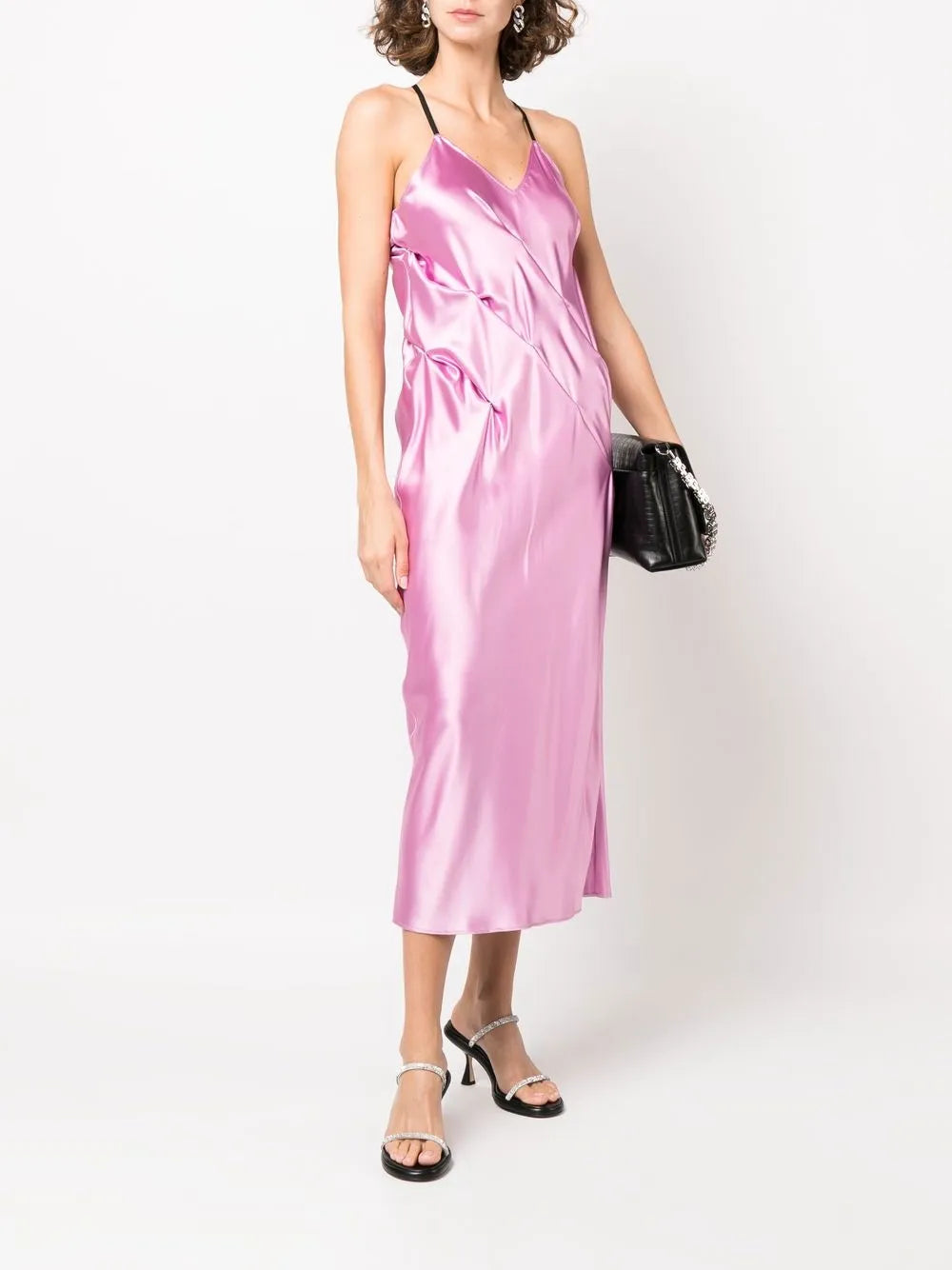 Press-Stud Slip Dress