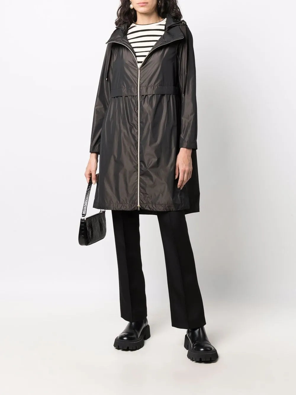 Hooded Zipped Coat