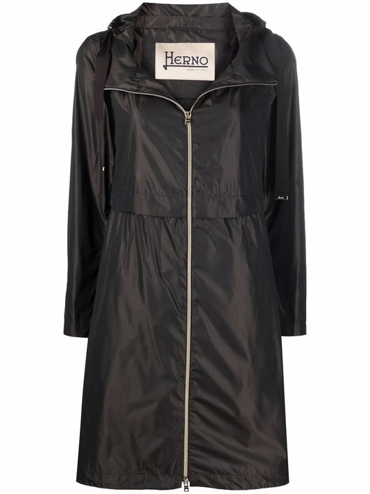 Hooded Zipped Coat