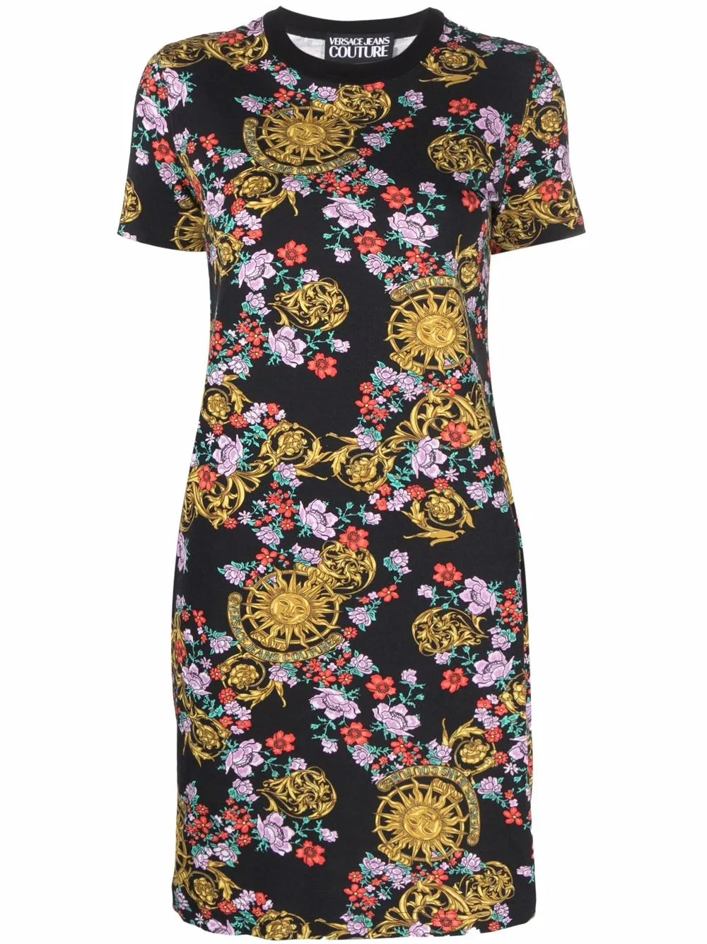 Mix-Print T-Shirt Dress