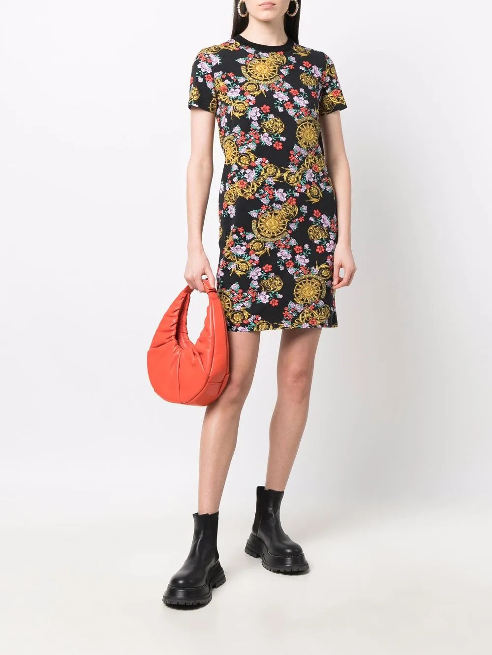 Mix-Print T-Shirt Dress