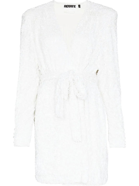 Samantha Sequin Wrap Dress