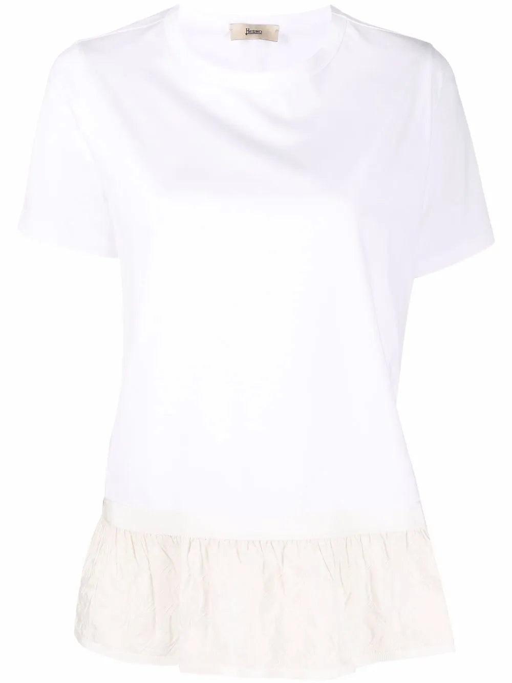 Ruffled-Hem T-Shirt