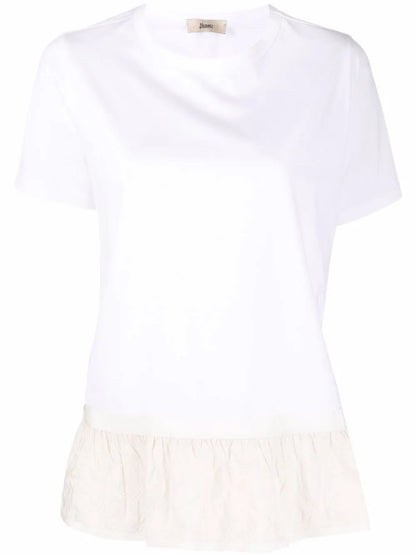 Ruffled-Hem T-Shirt