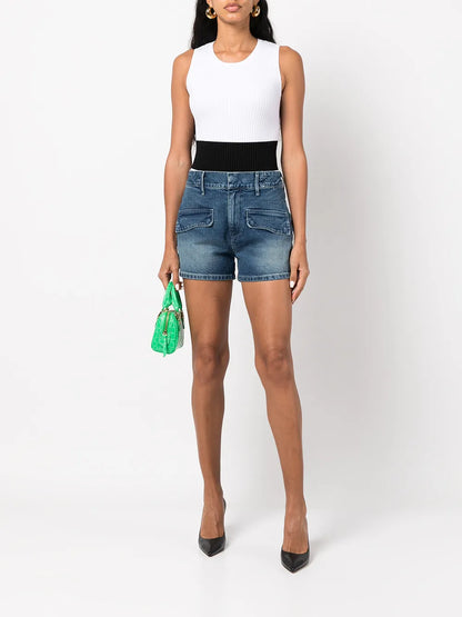 Ensely Two-Tone Bodysuit